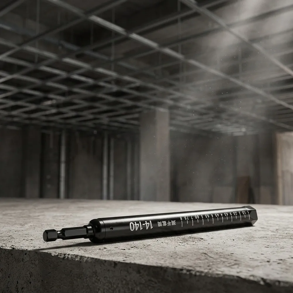 Ceiling Leveling Socket Set Steel Hollow Extension Wrench With Etched Gradation For Drywall Installation And Steel Keel Adjustme
