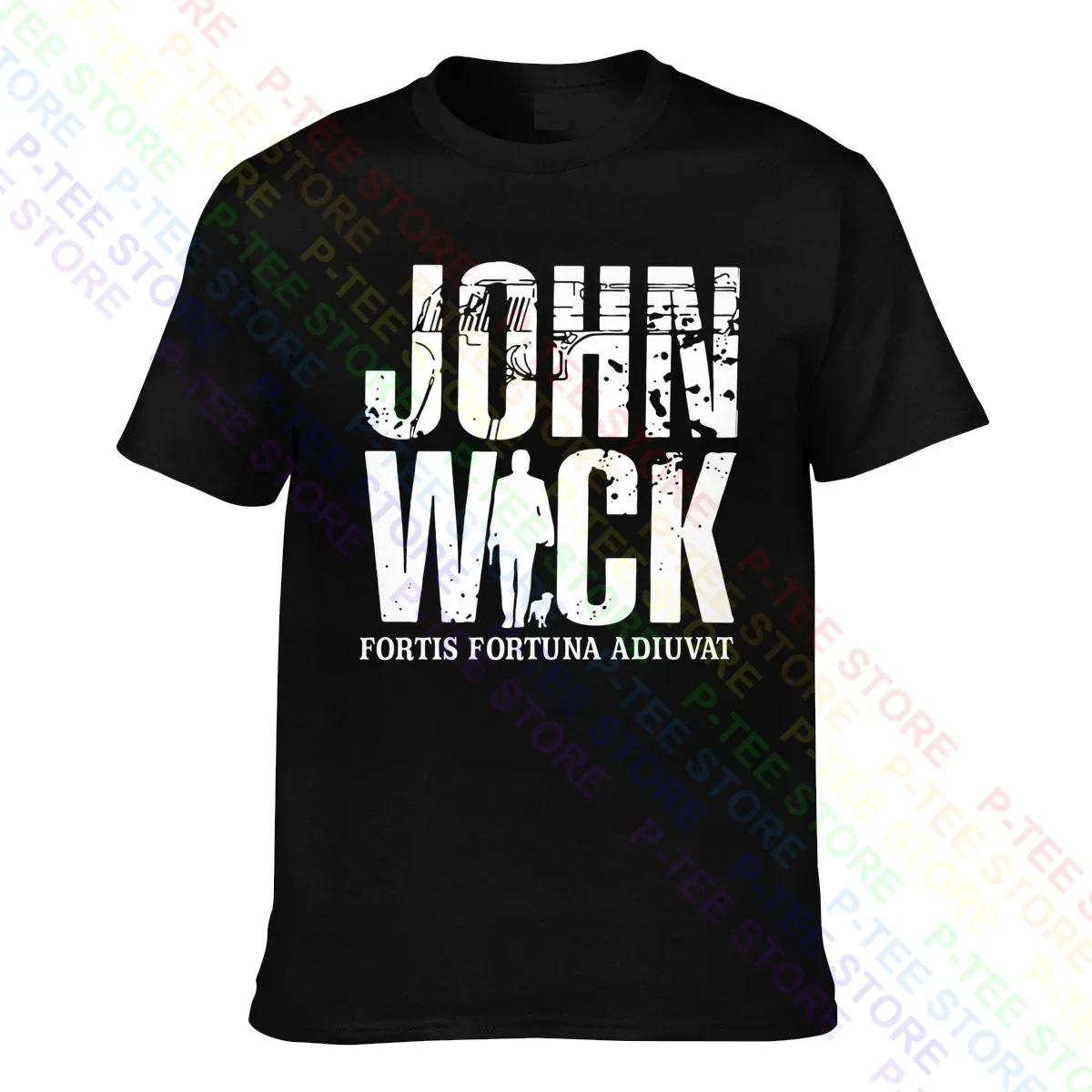 Футболка John Wick Fortis Fortuna adiuндс, тренд США, модель 2019, дизайнерское Сращивание, высокое качество