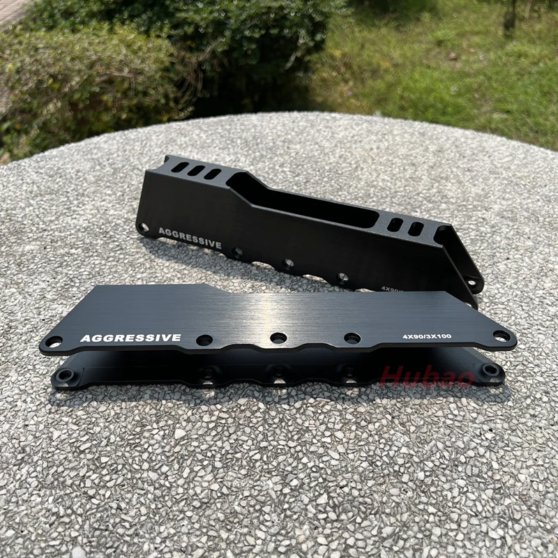 5*76 مللي متر الأسطوانة تزلج الرف 3*90/100/110/125 مللي متر 4*90/100/110 مللي متر سرعة التزلج الزلاجات 3/4/5 عجلات الألومنيوم قاعدة تزلج الإطار قوس