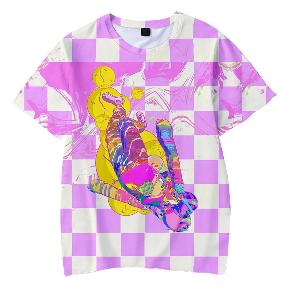 Camiseta 3D Yameii Unisex, Camiseta de cuello redondo de manga corta, ropa de calle Harajuku, ropa de estilo informal, cantante de VTuber, 2022