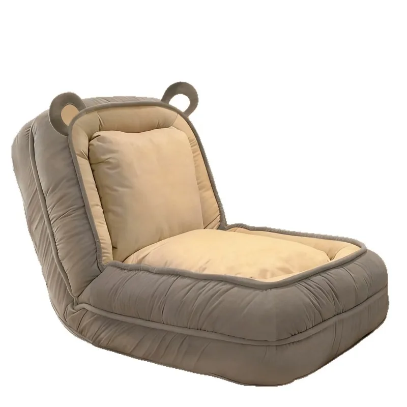 Family bedroom folding sofa bed balcony seat cushion single tatami leisure recliner lazy sofa