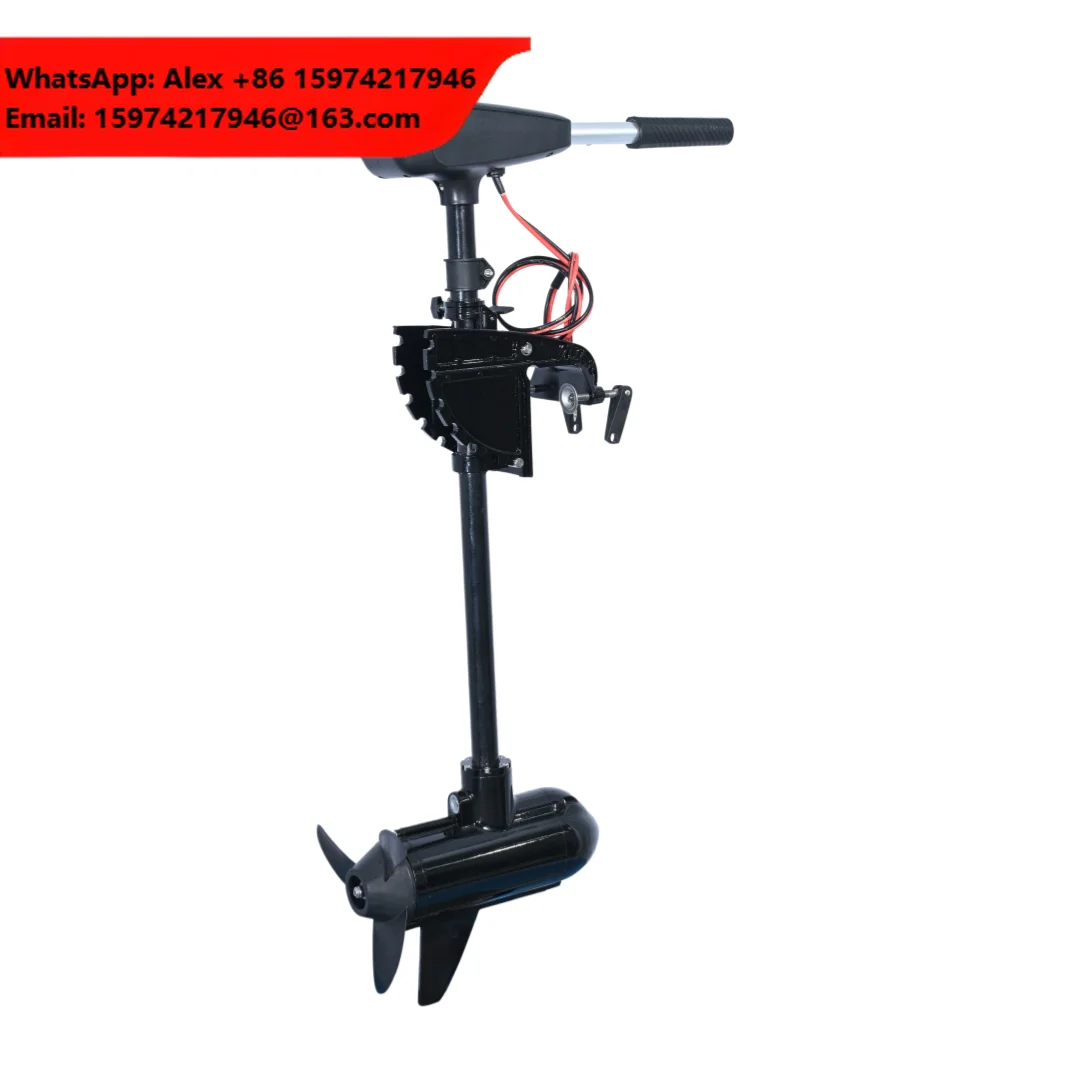 Folding Handle Electric Trolling Motor 12V 480W 16KG Thrust With FRP Shaft For Small Boats And Kayaks