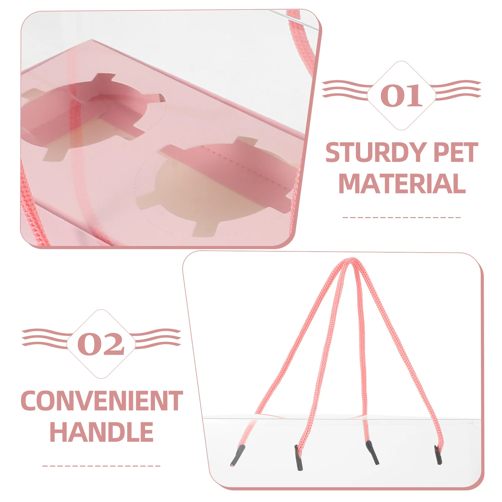 

5Pcs Storage Boxes Gift Packaging Cases with String Wedding Birthday Party Favor Large Portable Gift Boxes Bulk