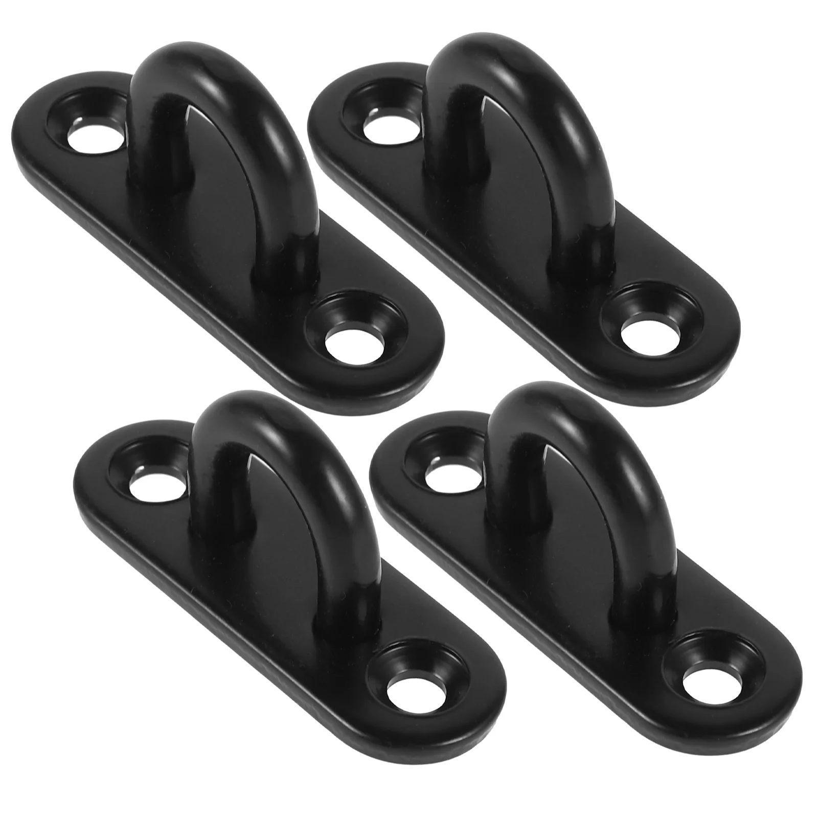 

4 Pcs Stainless Steel Hook Wall Hooks Heavy Duty Ceiling Mount Pad Eye Plate for Metal Mounted