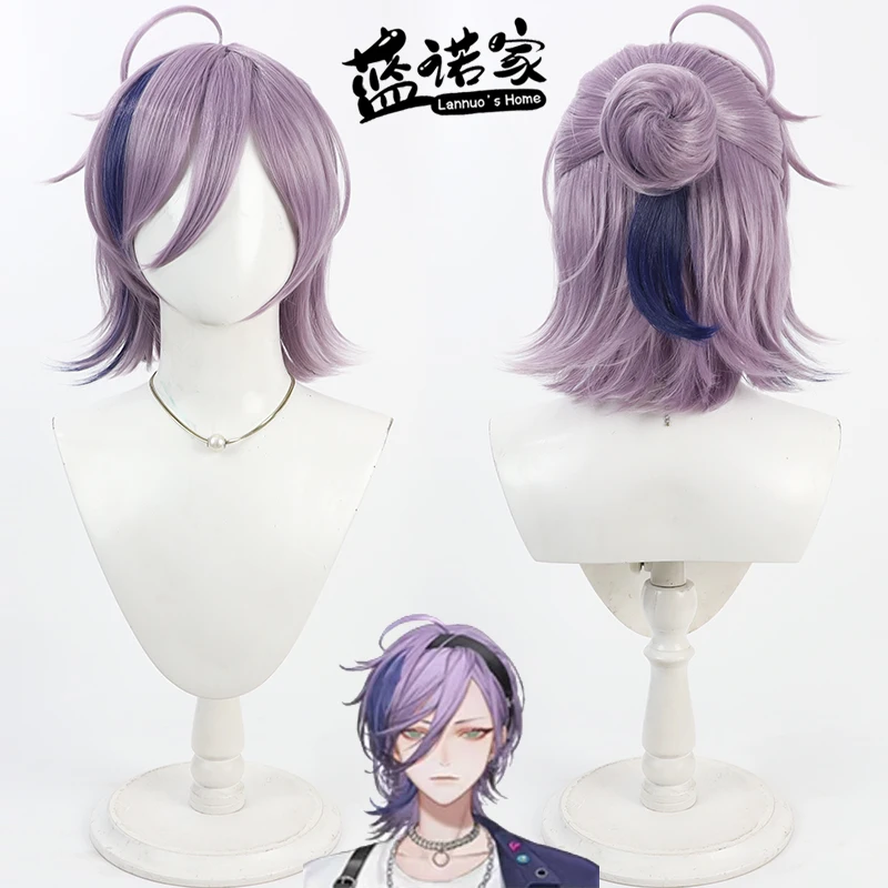 

Virtual YouTube Sakaki Ness Cosplay Wig Halloween Party Prop Synthetic Hair Heat Resistant Fiber + Wig Cap