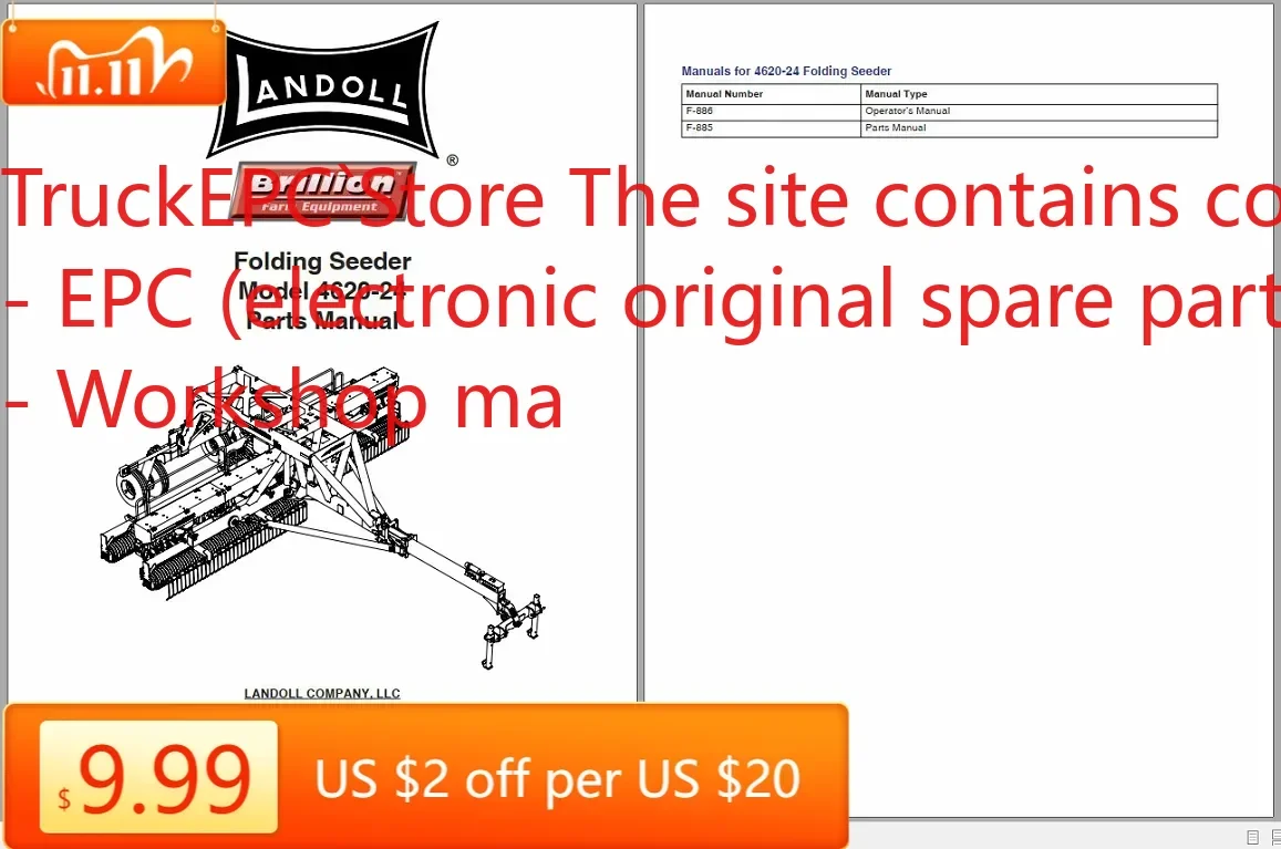 

TruckEPC Landoll All Brillion Farm Equipment Операторы Ручная часть Каталог CD