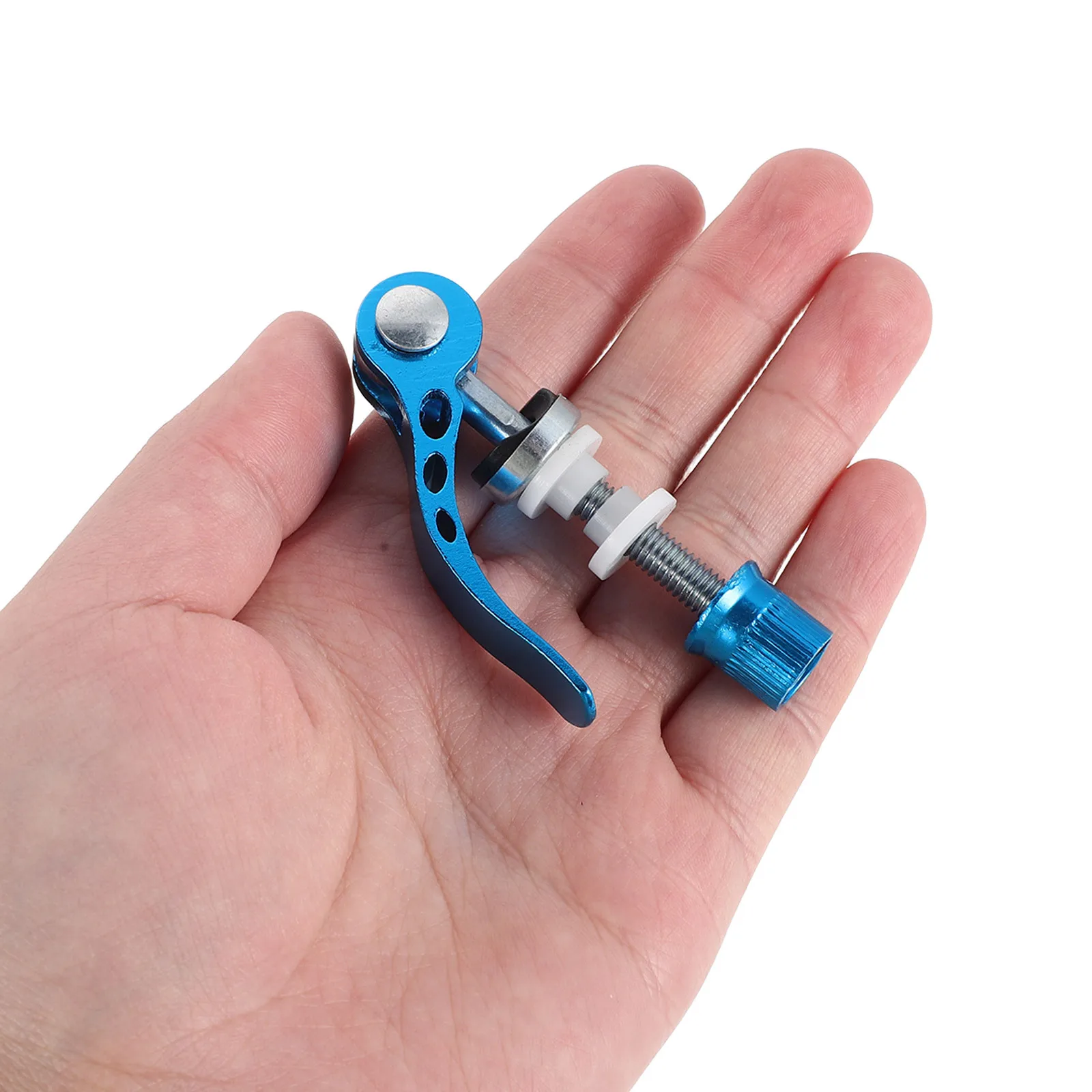 

4Pcs Bicycle Seatpost Quick Release Clamp Aluminum Alloy Bike Locking Skewer for Mountain Folding Bike Seat Clamp Replacement