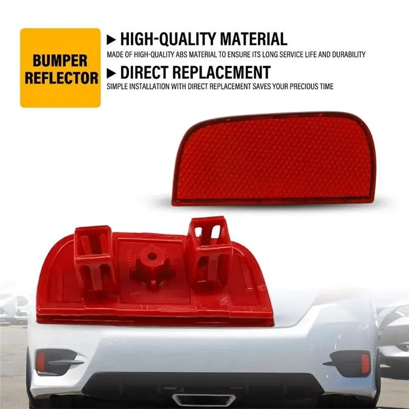 N26R-Rear Bumper Reflectors 1 Pair For Honda Civic Sedan Coupe 2016- 2021 Part Numbers 33555-TBA-A01, 33555TBAA01, 33505TBAA01