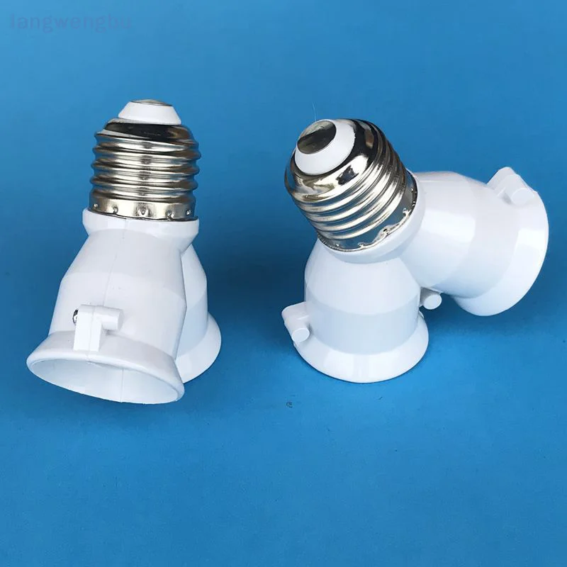 

2 in 1 E27 to 2-E27 Adapter, Dual Screw Base Converter for LED Lamp Bulb Lighting and E27 Lamp Holder