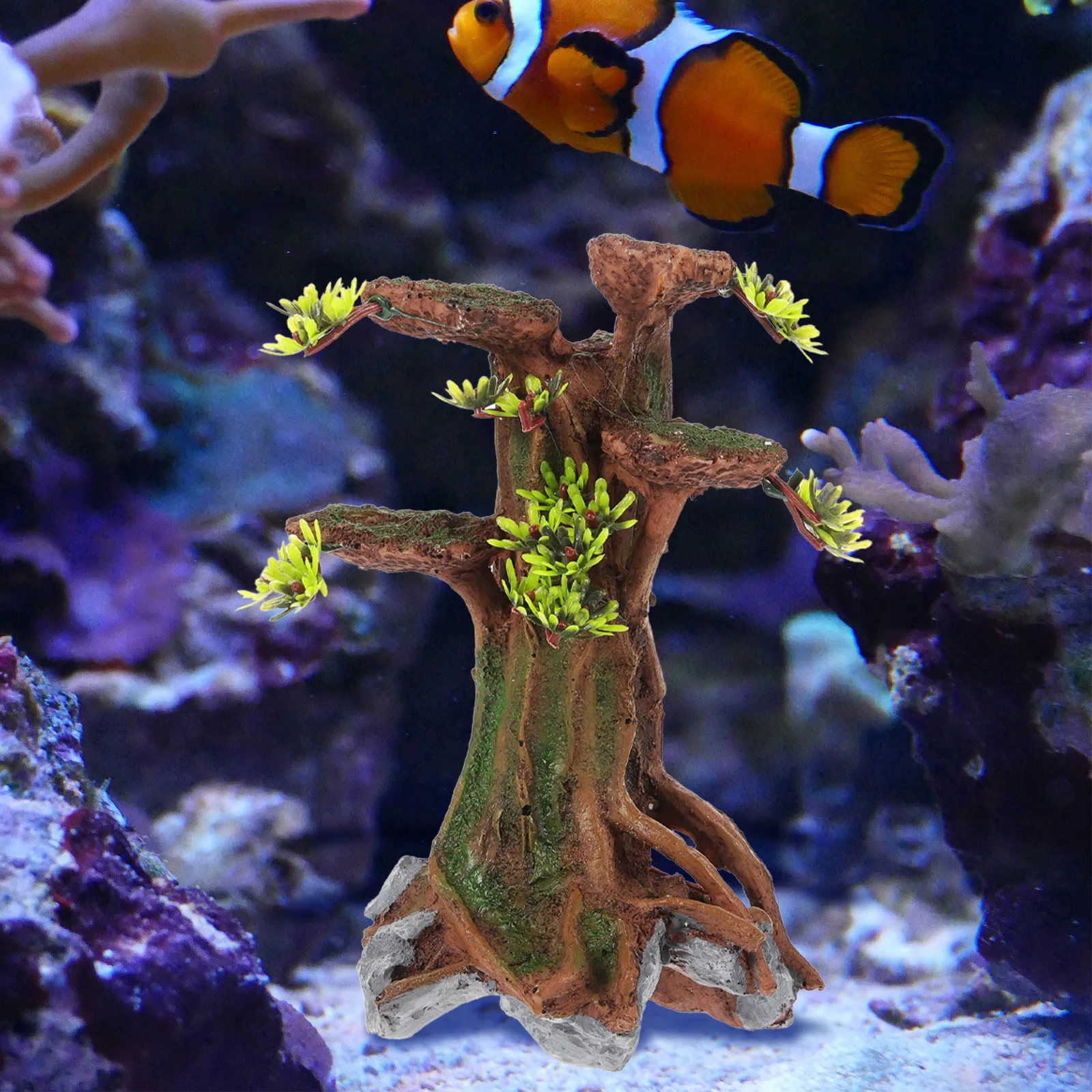 الإبداعية حوض السمك الجذع الراتنج شجرة اصطناعية جذع لخزان الأسماك المشهد الزخرفية تحت الماء DIY بها بنفسك سطح المكتب المنزلي