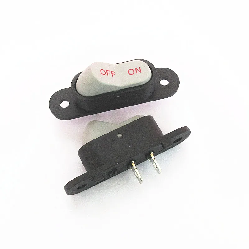 10pcs boat type switch 2-pin 2-step KCD1 6A250V is suitable for electric wok/rice cooker switches, etc