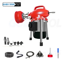 Electric Sewer Cleaner Drain Cleaner Machine 2800w Drain Auger Cleaner Machine 16M  Pipes Sewer Snake Cleaner for Toilet/Bathroo