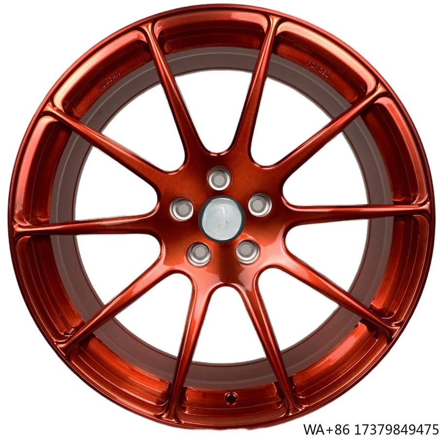 

Factory direct custom forged wheels size 20 inch pcd 5x114.3 sport wheels Brushed Transparent Red forged wheels