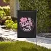 I'm Dolly We Trust Garden Flag 28x40 Inch Double Sided Small Flags for Outside Yard Outdoor Decor Wall Banner llz