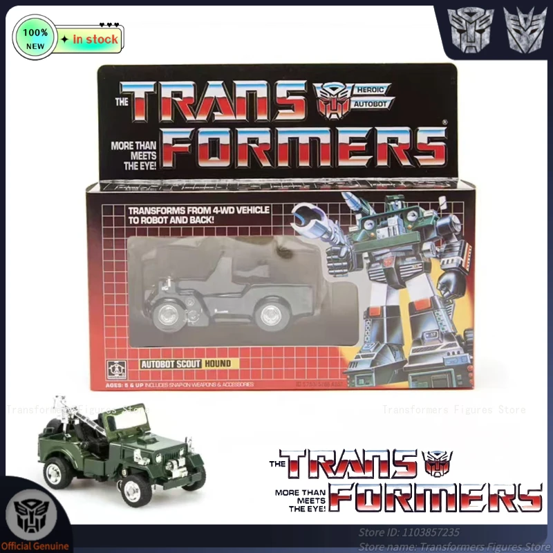 Original Brand New Transformer Robot Toys G1 Series G1-Hound Movie Cartoon Action Figure Anime Movable Model Popular Doll Gifts