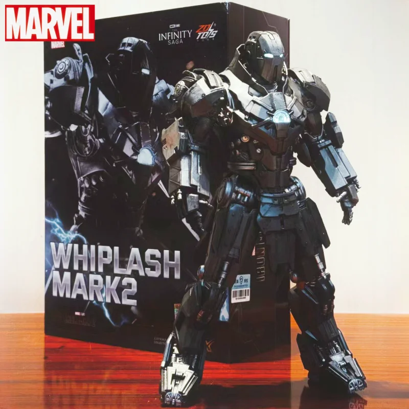 Marvel Led Light Iron Man 2 Whiplash Mark2 1/10 Action Figure The Infinity Saga Infinite X Action Movie Model Toys Birthday Gift