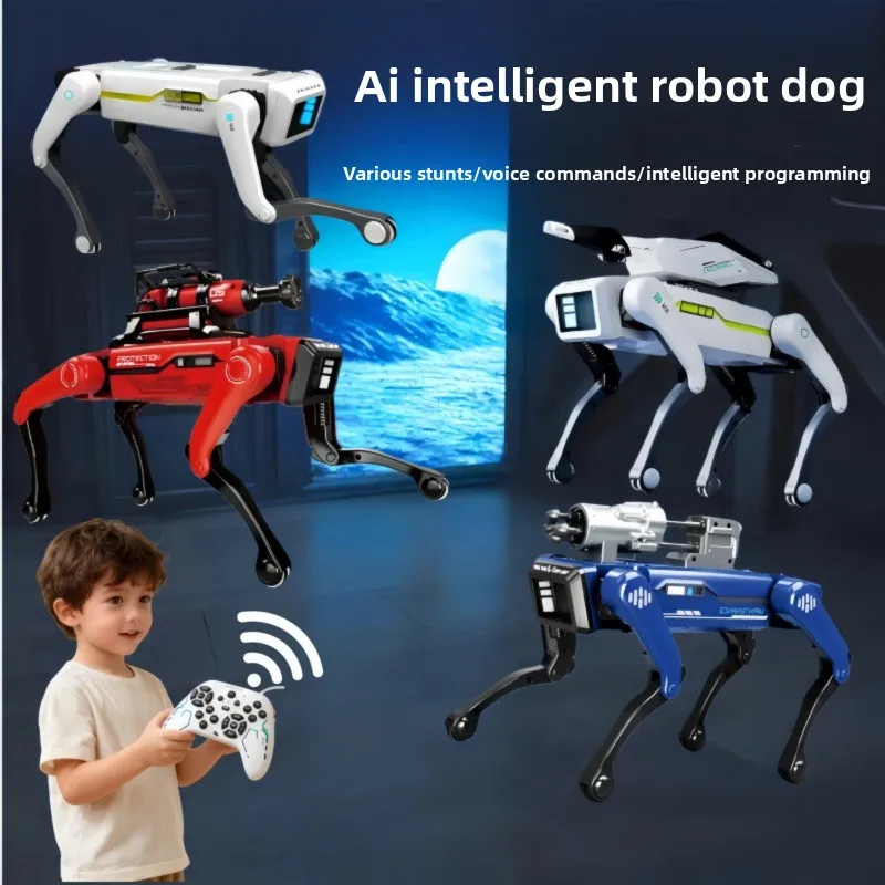 AI intelligent phone conversation bionic α coefficient remote control robot dog toy electric toy gift