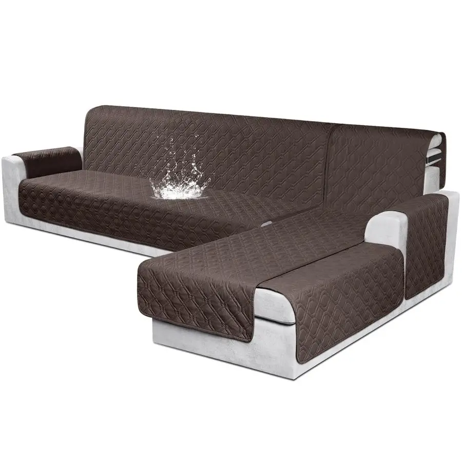 أغطية الأريكة المقطعية 100 غطاء أريكة على شكل حرف L مقاوم للماء 3 قطعة غطاء صالة كرسي قابل للعكس لأثاث الأريكة المقطعية P