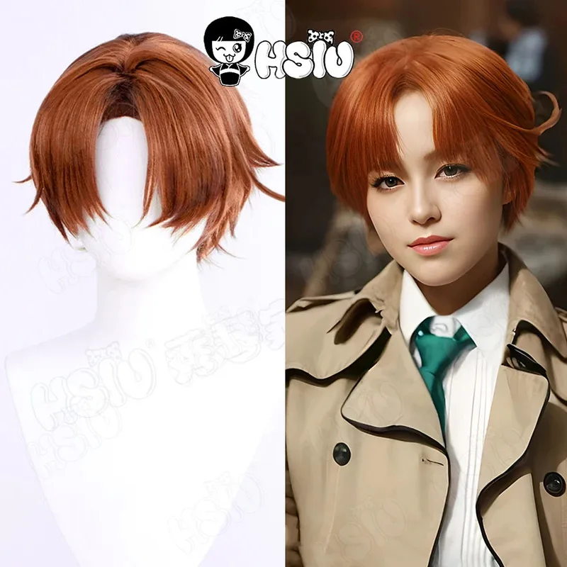 

Axis Powers Hetalia Italy cosplay Wig HSIU reddish brown short hair Heat Resistant Synthetic Wig Anime Axis Powers cosplay Wig