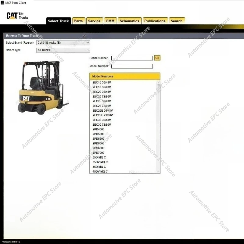 

Каталог запасных частей EPC для вилочных погрузчиков Cat MCFA (рынок Северной Америки), 12.2023 г. – Инструменты для ремонта автомобилей, диагностические приборы