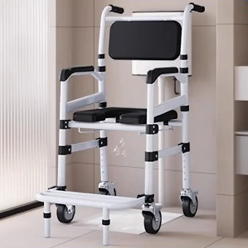 Stool Foldable Elderly Disabled Metal Bathroom Chair Space Saving Stackable Foot Taburete Plegable Home Furniture