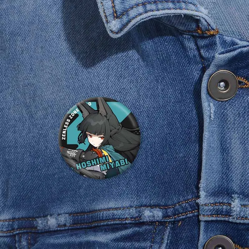 Game Zenless Zone Zero Soft Button Pins Ellen Joe Jane Doe Qing Yi Seth Zhu Yuan Cute Cartoon Badge Round Jewelry Brooch Gift