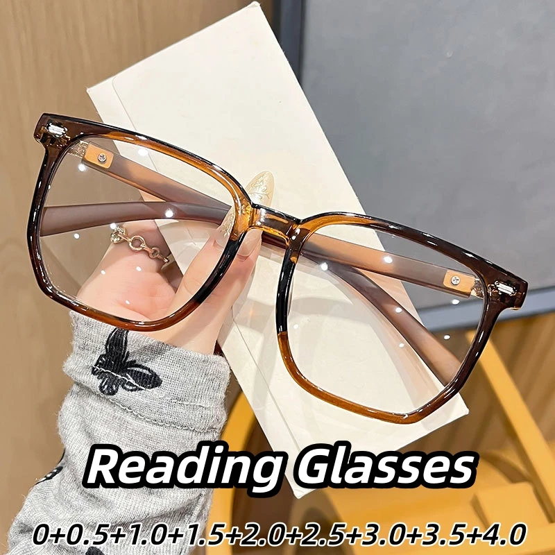 

Fashion Reading Glasses for Men and Women, Anti Blue Light Blocking, HD Magnifying, Ultra Lightweight Frame, Computer Glasses