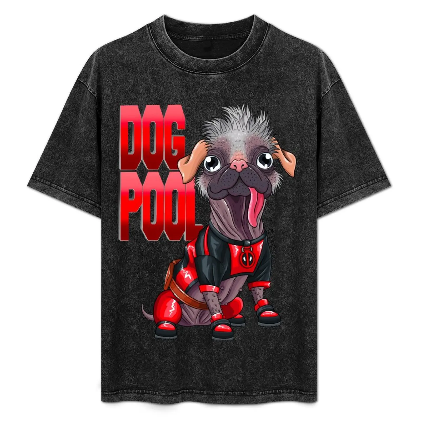 

DOGPOOOL cartoon dog T-Shirt man clothes vintage clothes heavyweights Men's t-shirt