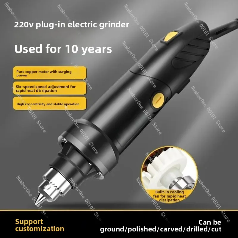 High Power Electric Rotary Tool, Mini Grinder Polishing Cutting Engraving Drill, Industrial Grade Handheld Sanding Machine