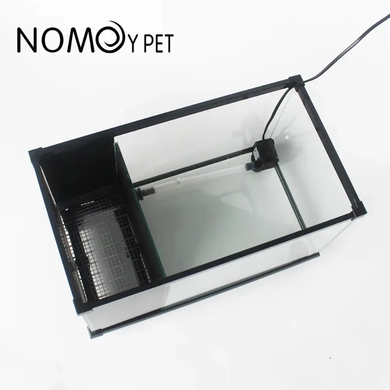 

New Glass Fish Turtle Tank Planting Aquarium Paludarium With Check Valve