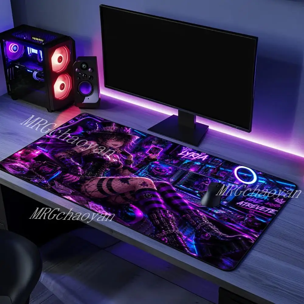 Purple Poker Witch Mouse Pad Gaming XL New Home Mousepad XXL keyboard pad Soft Natural Rubber Computer Mice Pad Table Mat