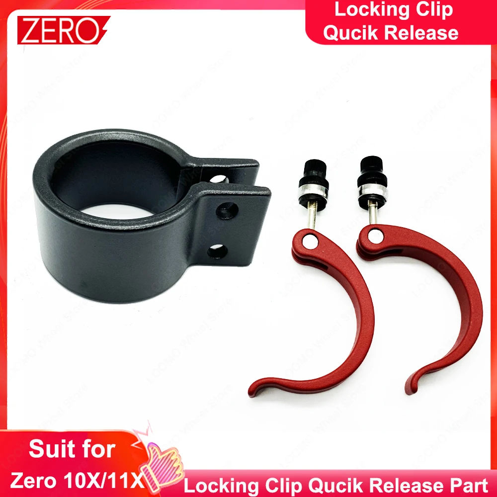 Original Zero Accessories Zero 10X Zero 11X E-scooter Locking Clip Qucik Release Part Folding Clamp Part Lock of Vertical Stem