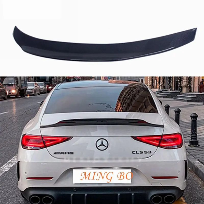 

FOR Mercedes-Benz CLS C257 W257 PSM Style Carbon Fiber Rear Spoiler Trunk Wing 2017-2023 FRP Forged carbon