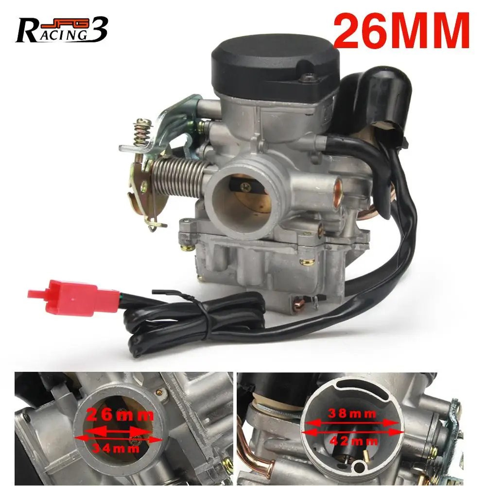 Free Shipping Racing 2T 4T Universal For CVK Carburador Carburetor motorcycle 21 24 26 28 30 32 34mm Power Racing Moto