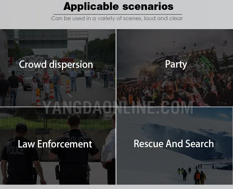 22025 新型ワイヤレスドローンメガホン音声アンプスピーカー（検査・救助用）