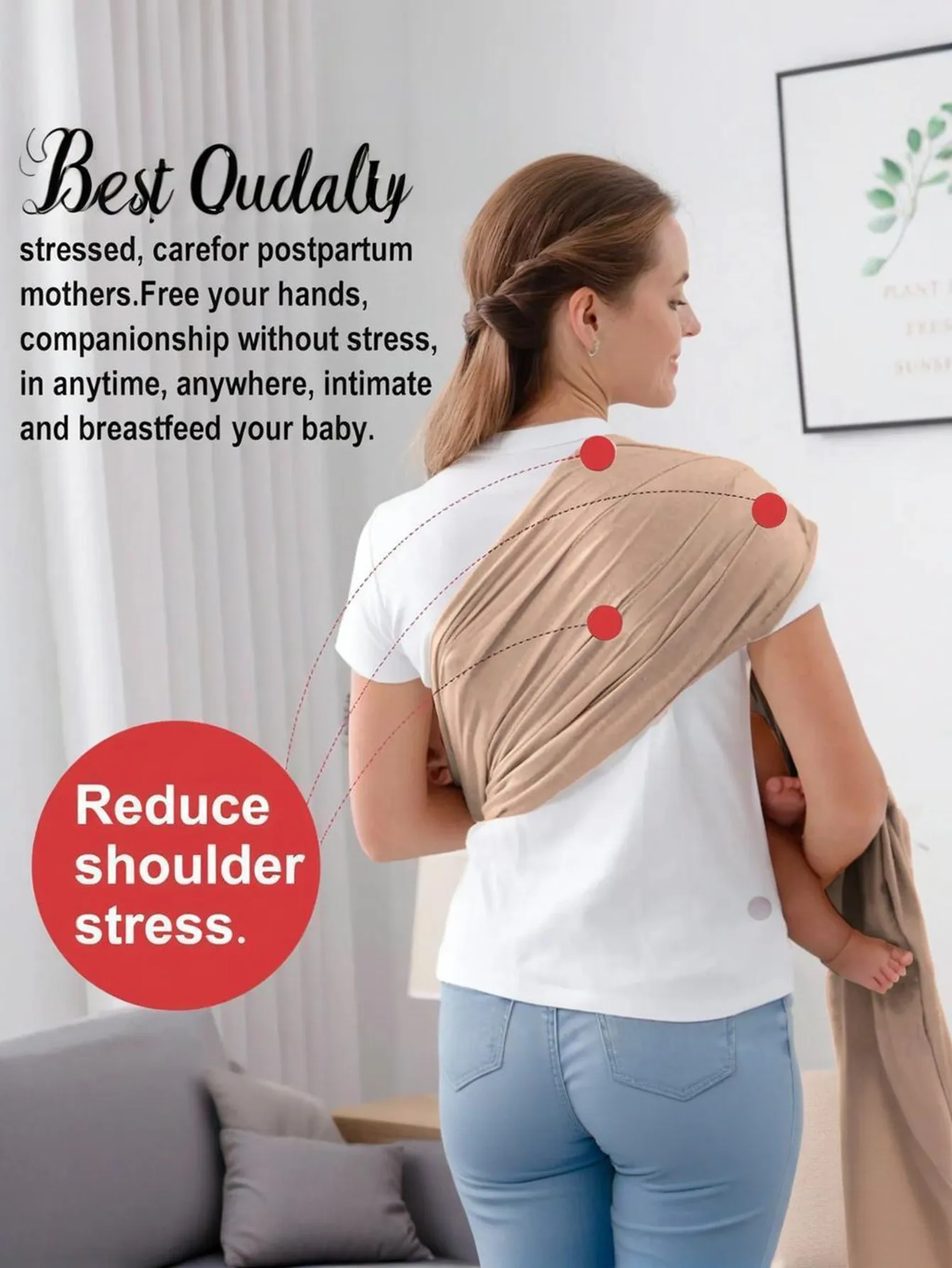 Newborn Double Ring Baby Sling Front Hugging Back Towel Easy out Parenting Hanging Bag Comfortable Wrap for Going out