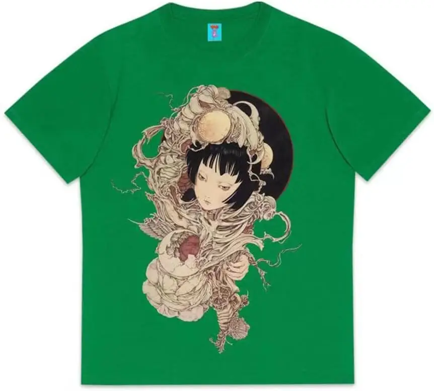 Vintage Fashion Printed T-Shirt Loose Casual Top