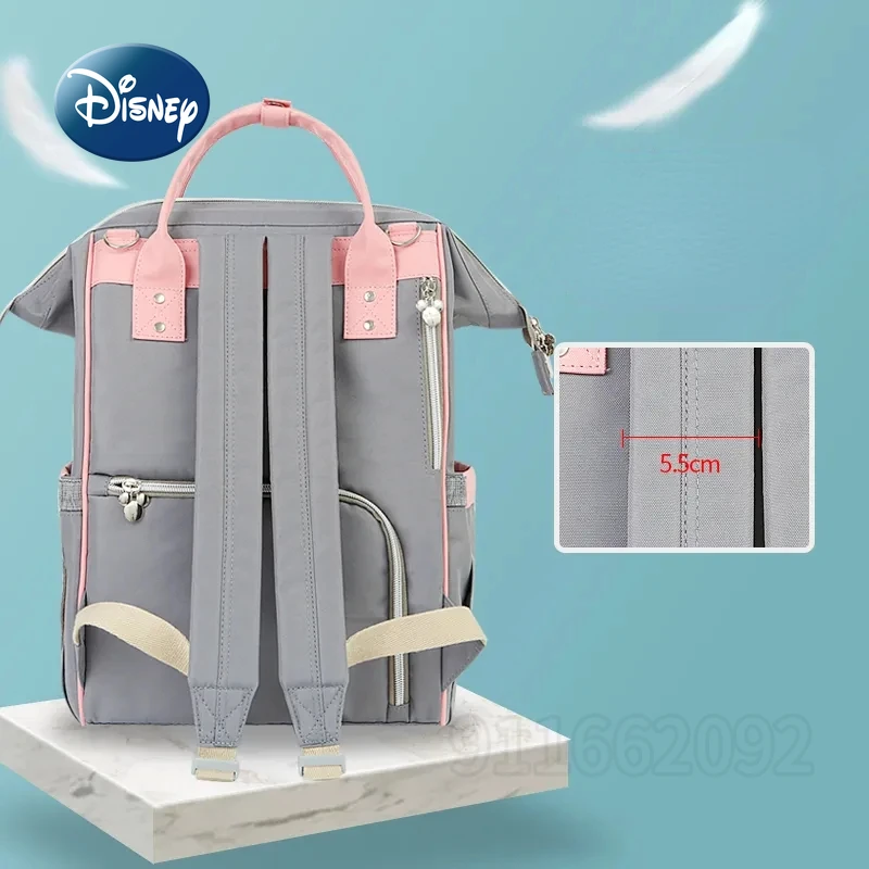 Disney Mickey\'s New Diaper Bag Backpack Luxury Brand Original Baby Diaper Bag Large Capacity Baby Bag Cartoon Fashion Backpack