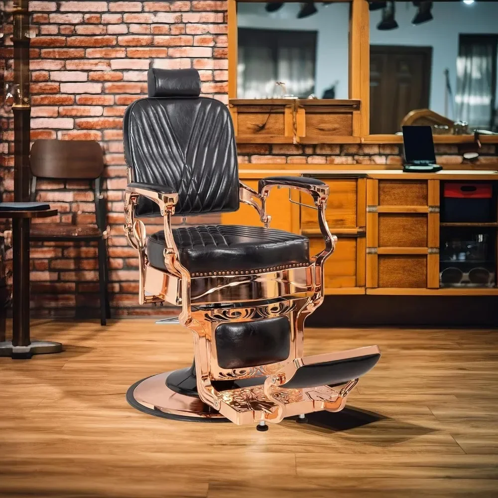 

Barber Chair Hydraulic with Headrest Professional Salon Beauty Spa Shampoo Equipment Salon Chair