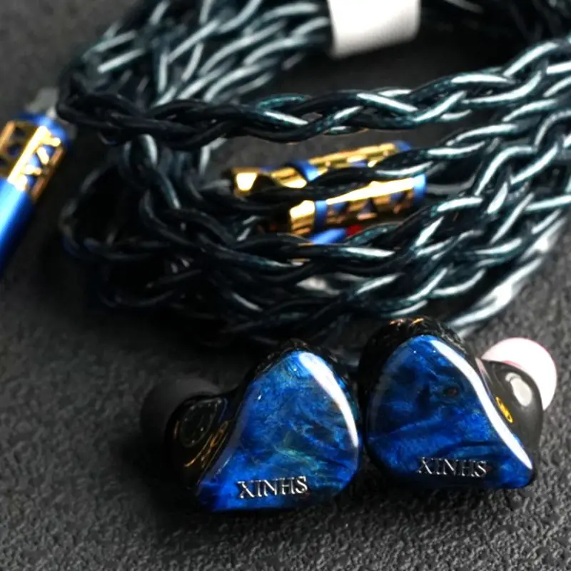 سماعات أذن XINHS HS98 الرائدة - 1DD+4BA+2EST - غلاف ياقوتي - صوت دافئ وشفاف - درجة HiFi Audiophile #5