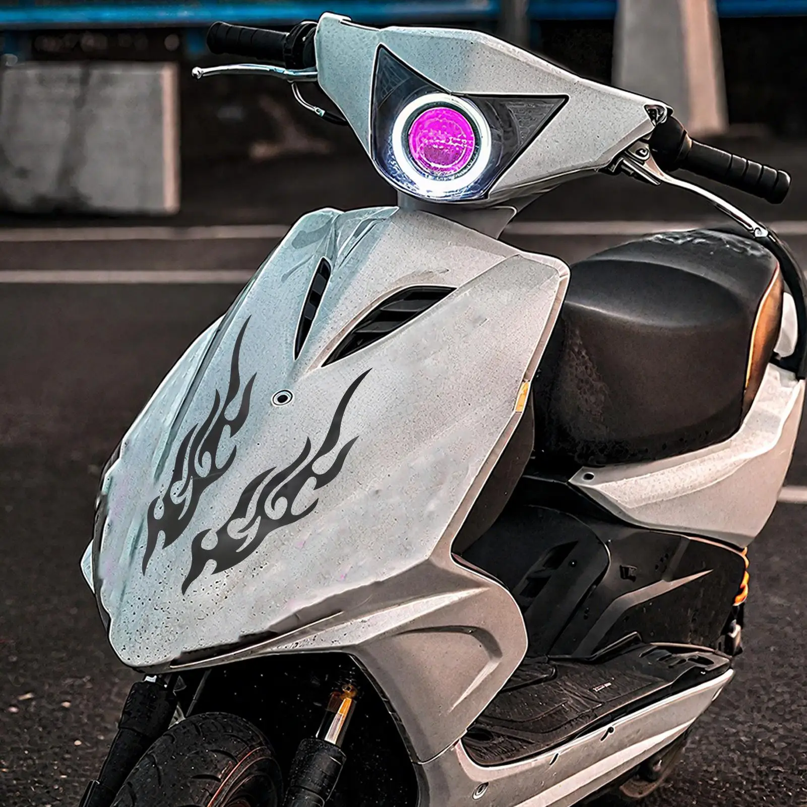 

Наклейки на мотоцикл, наклейки с пламенем, 2 шт., атмосферостойкая эмблема, крутой дизайн для бампера, грузовика, гольф-кара, почтового ящика, окна, чемодана