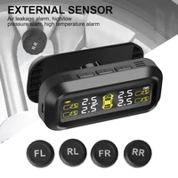 Sistema de monitoreo de presión de neumáticos Monitor de presión de neumáticos de coche alarma de presión de neumáticos con 4 sensores externos