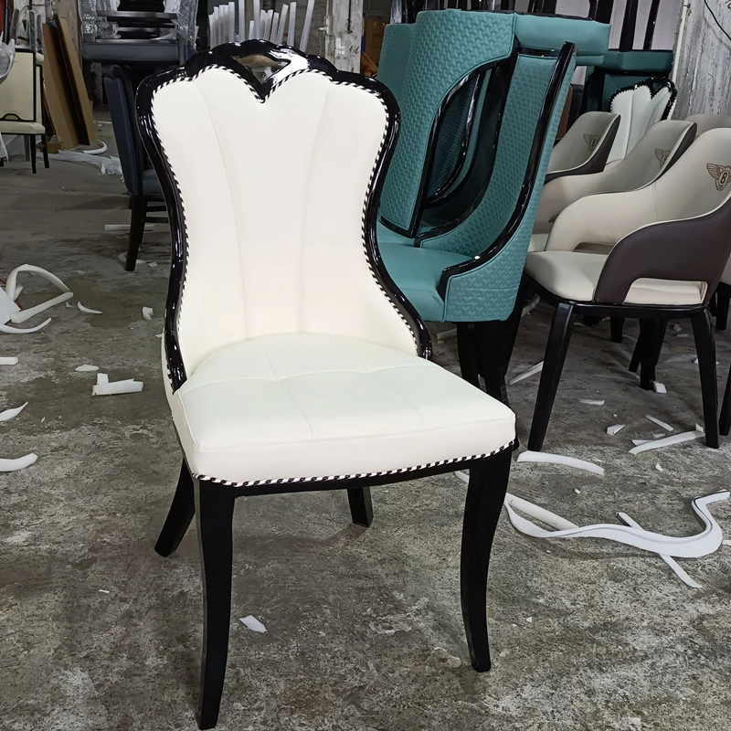 

Luxury Modern Chairs Elastic Wood White Wedding Cute Makeup Vanity Nordic Chair Back Support Meubles De Salon Italian Furniture