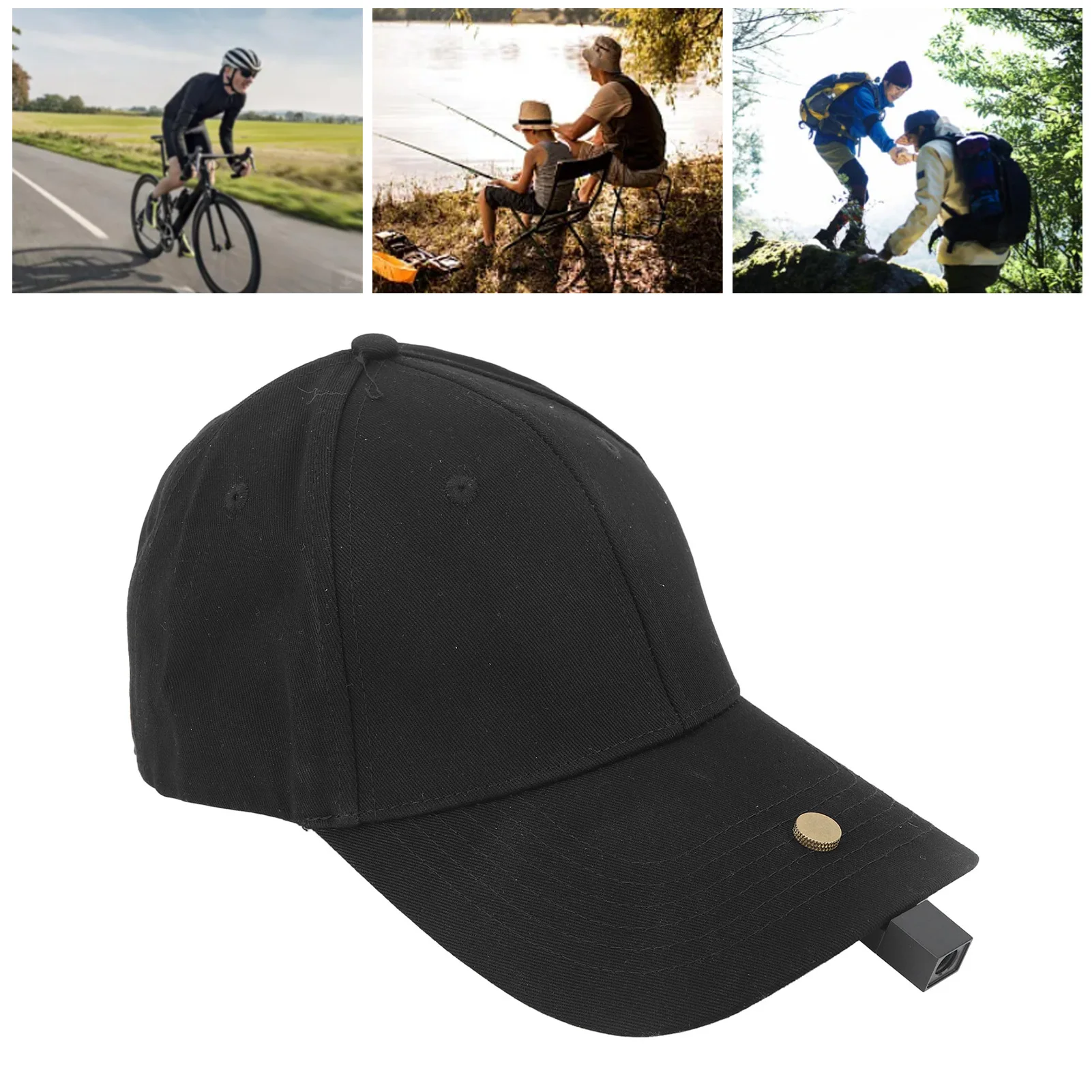 

Action Camera Baseball Hat Baseball with 1080P Action Camera USB Sporting Action Camera Baseball Hat for Cycling 500mAh