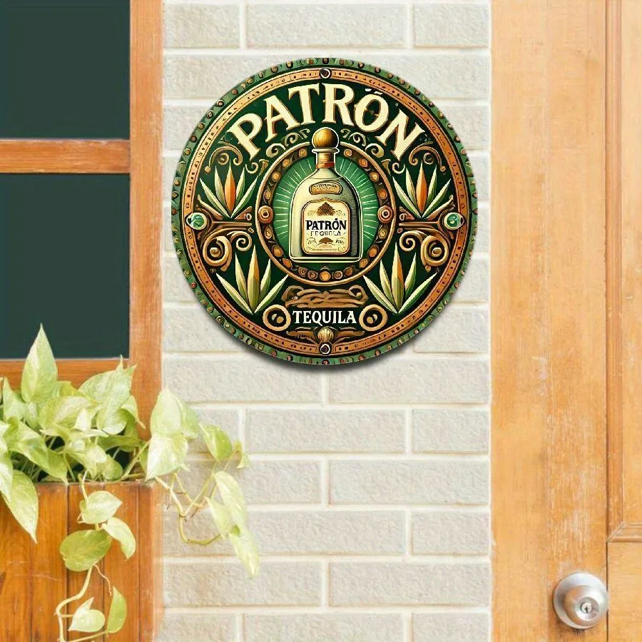 Patron Tequila Vintage Aluminum Wall Art Tin Metal Signs - 8X8