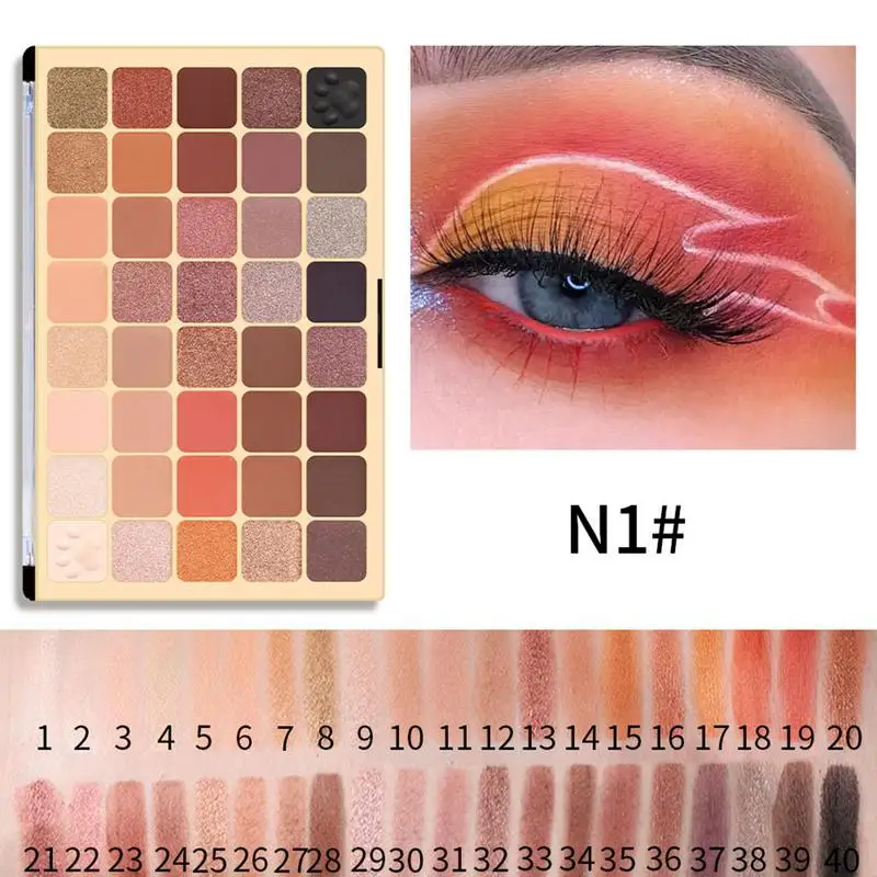 Eye Shadow Palette Makeup 40 Colors Eye Makeup Palette For Highly Pigmented Shimmer Glitter Eye Makeup Professional Matte Makeup