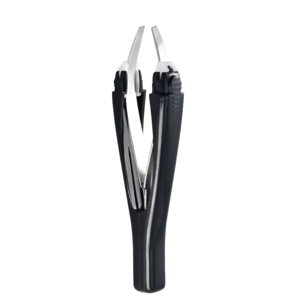 New Retractable Eyebrow Tweezers Slant Tip Precision Brow Plucker Professional Stainless Steel Hair Removal Clip Makeup