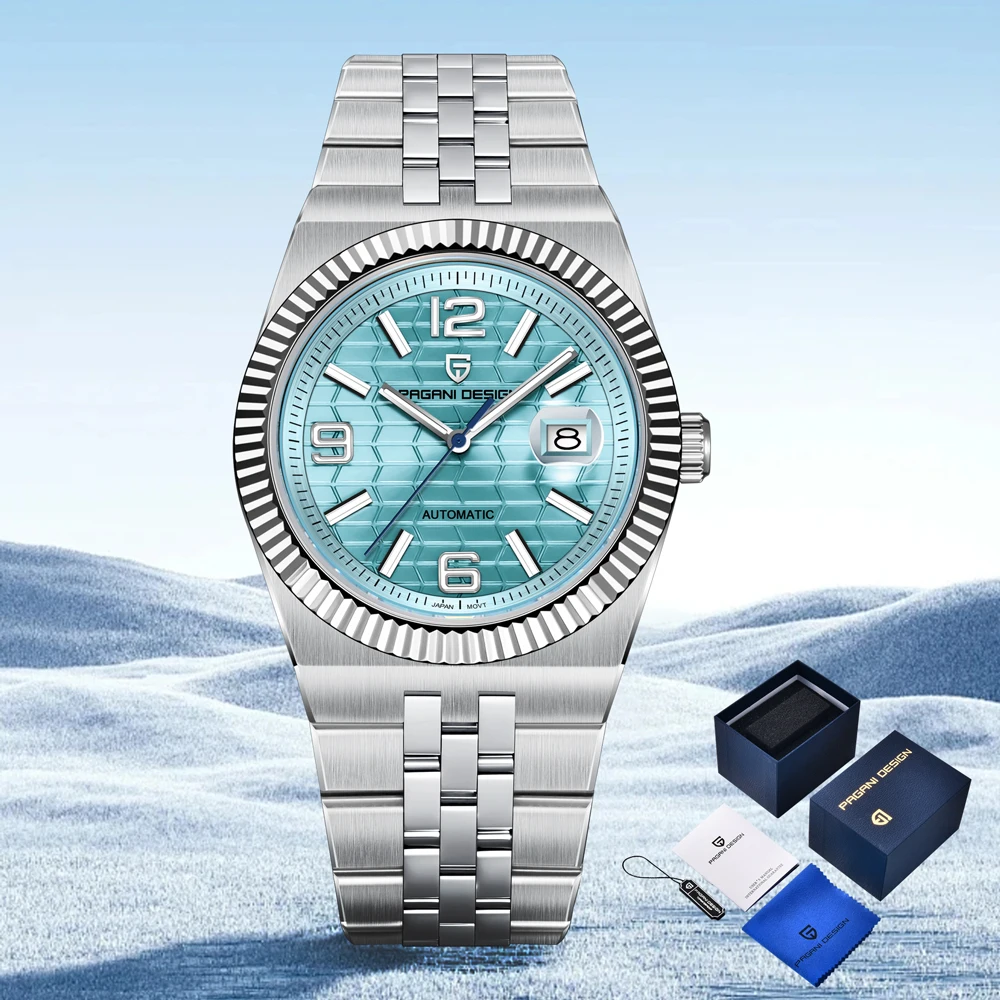 PAGANI DESIGN 2025 new watch luxury mechanical men's watch gift box sapphire glass life waterproof stainless steel men's watch
