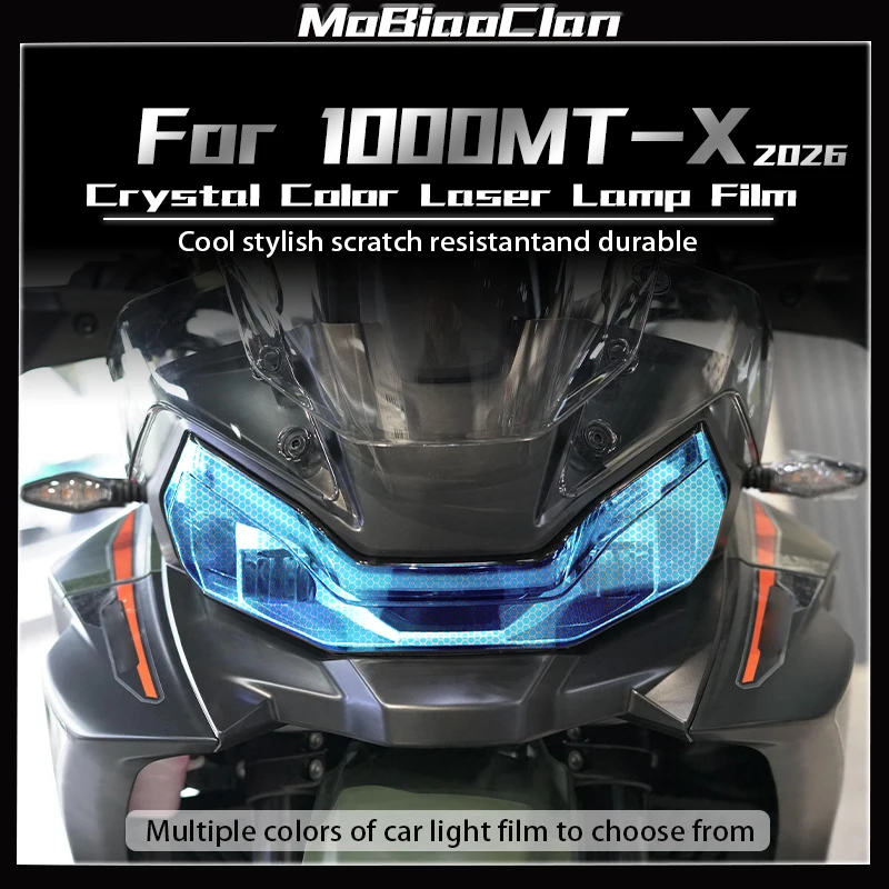 For CFMOTO 1000MT-X 1000mt-x 2026 Motorcycle Honeycomb Laser Headlight Film Taillight Protection Film Accessories
