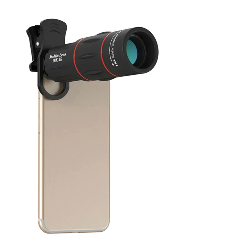 Hot! 18X Telescope Mobile Phone Lens Telephoto Lens Kit for Huawei Samsung All Smartphones